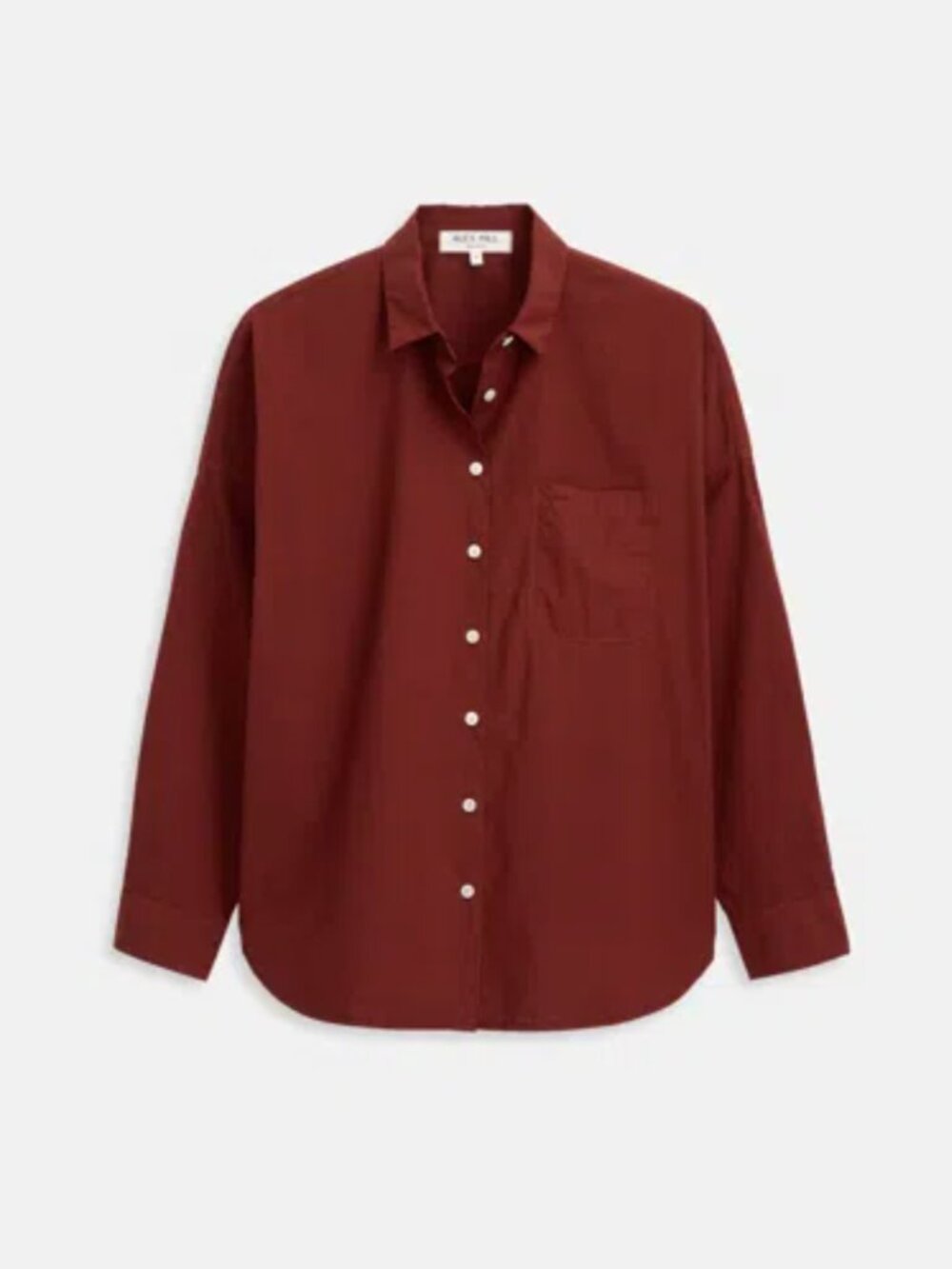 Alex Mill Jo Shirt in Burgundy - Size S, Fits Like M (See description!)